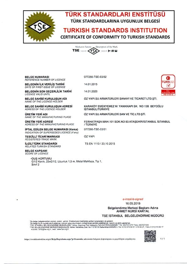 Mistillo Kalite Belgesi 3